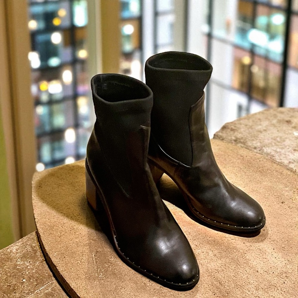 ASOS Black Studded Boots